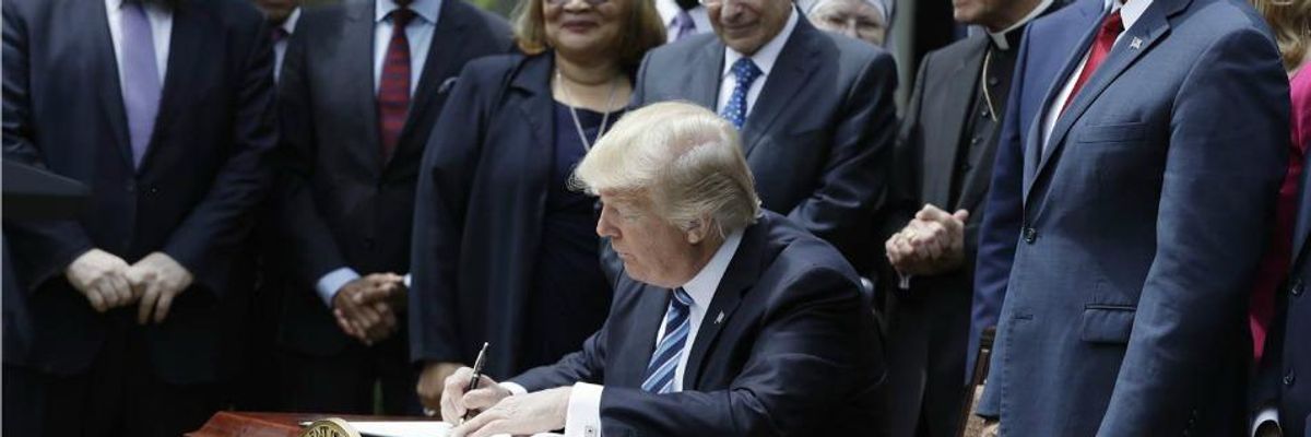 Latest Trump Order Delivers 'Broadside to Separation of Church and State'