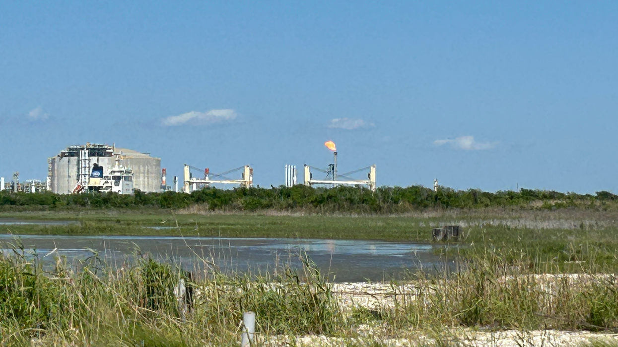 Flaring from Calcasieu Pass.