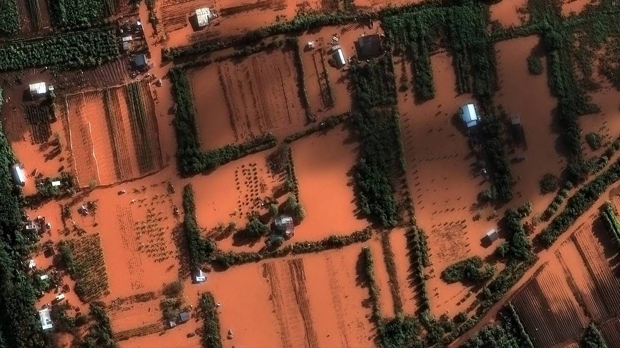 Flooded Fields And Buildings Near Waialua - March 23, 2026
