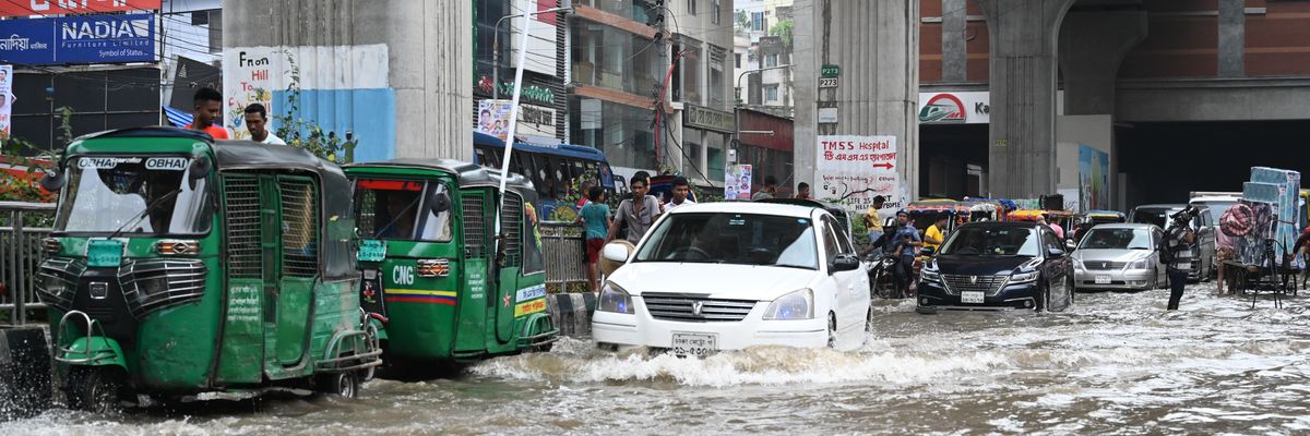 Flooding in Dhaka.