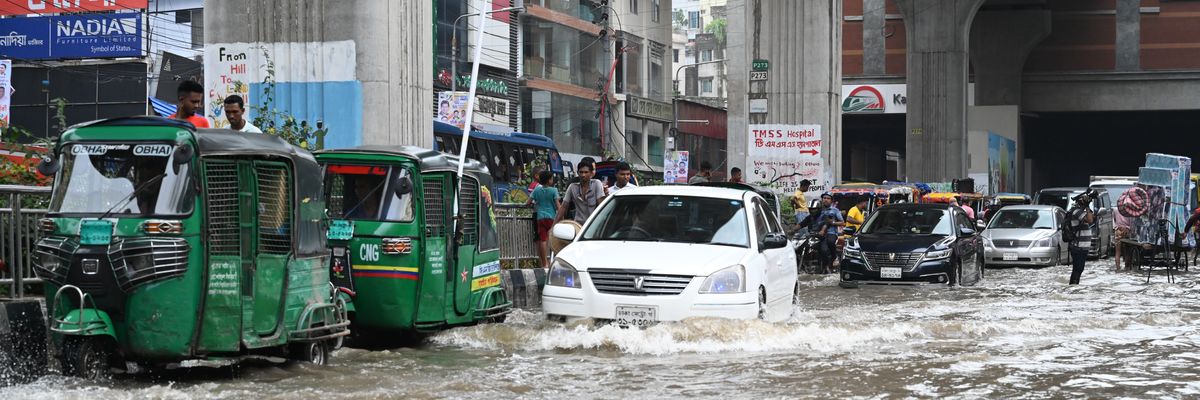 Flooding in Dhaka.