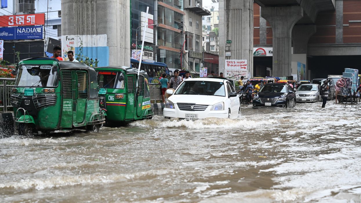 Flooding in Dhaka.