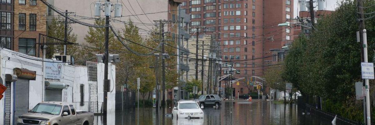 Flooding in Hoboken during Superstorm Sandy