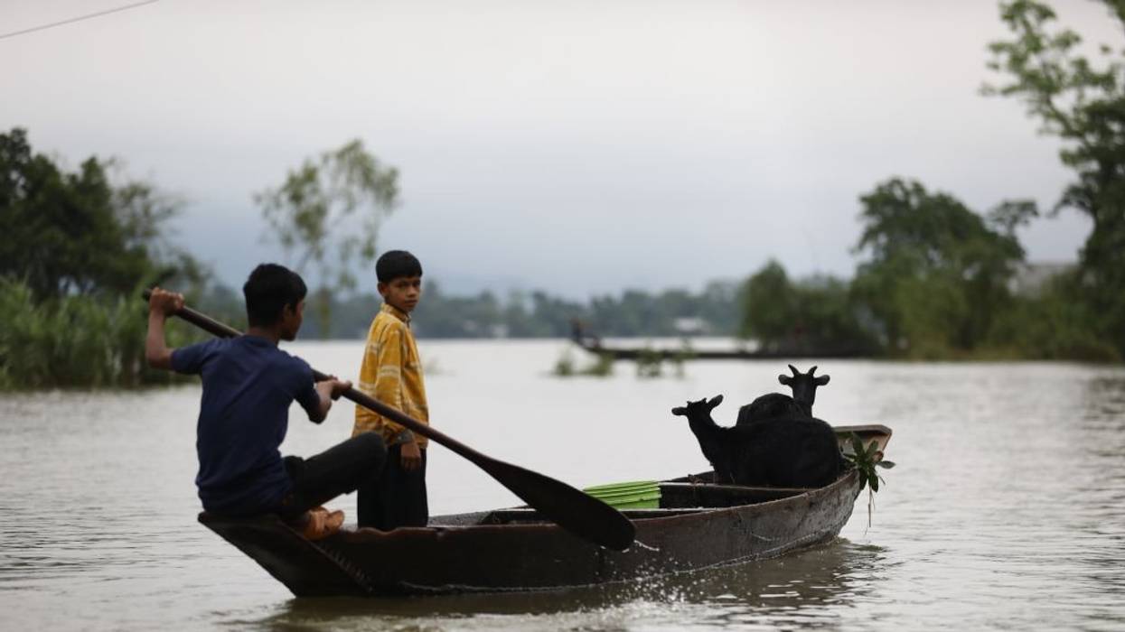 Flooding in Sylhet, Bangladesh.