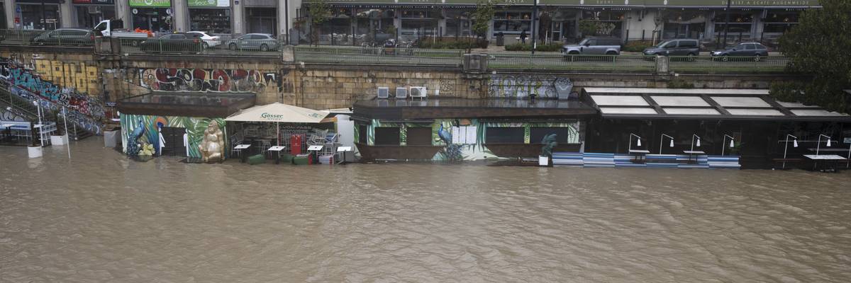 Flooding in Vienna.
