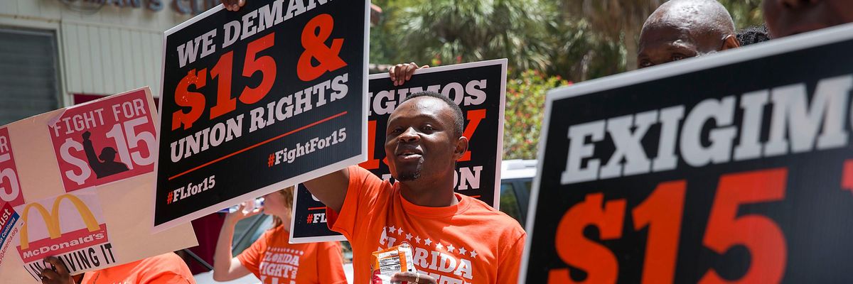 Floridians rally in support of a $15 minimum wage