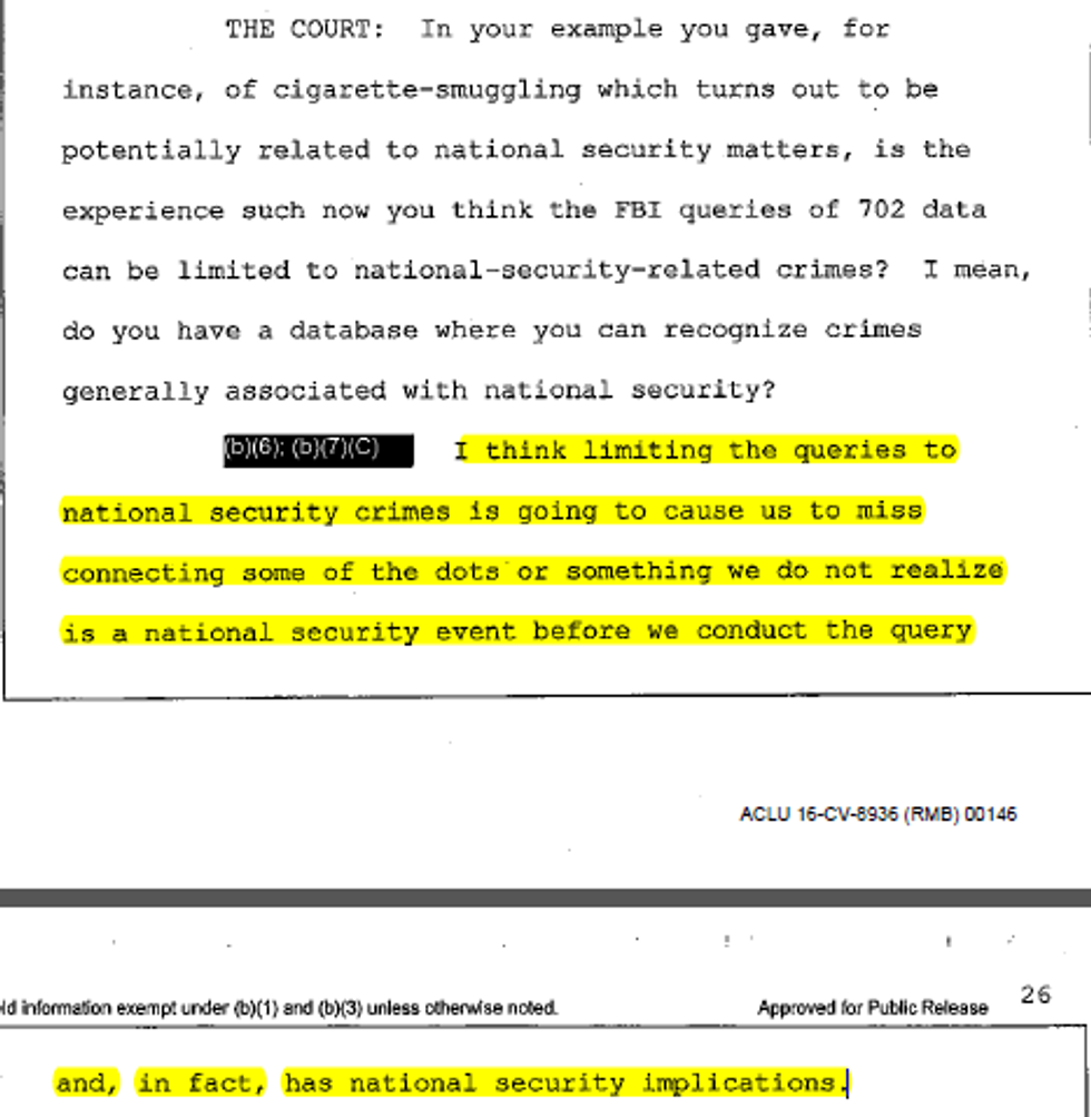 FOIA document screenshot