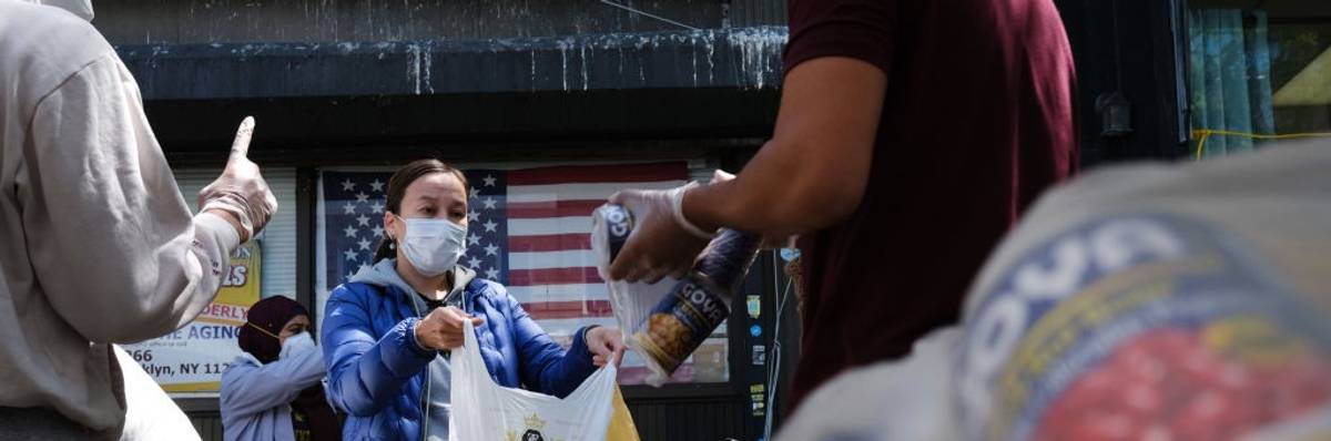 Food bank during Covid-19 pandemic