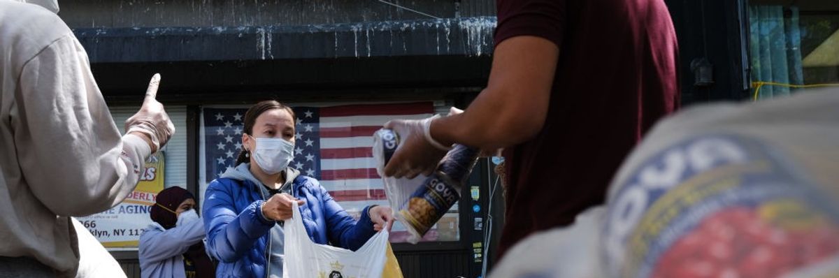 Food bank during Covid-19 pandemic