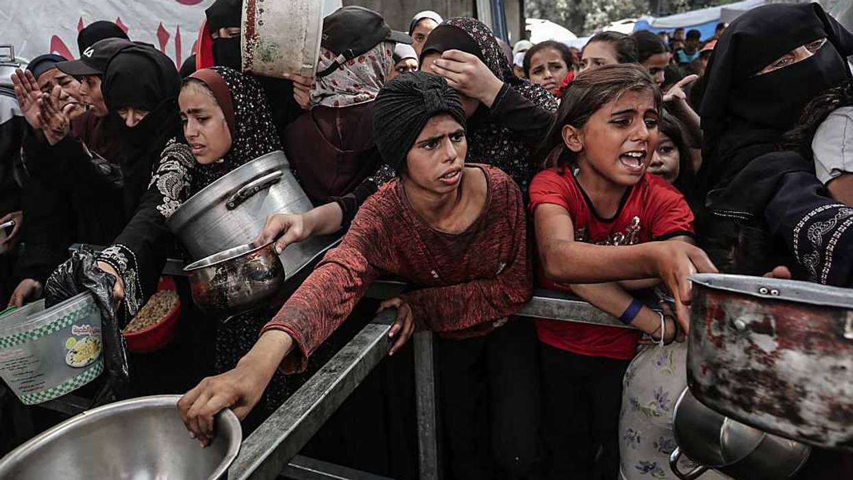 Food distributed to Palestinians fighting hunger in Gaza