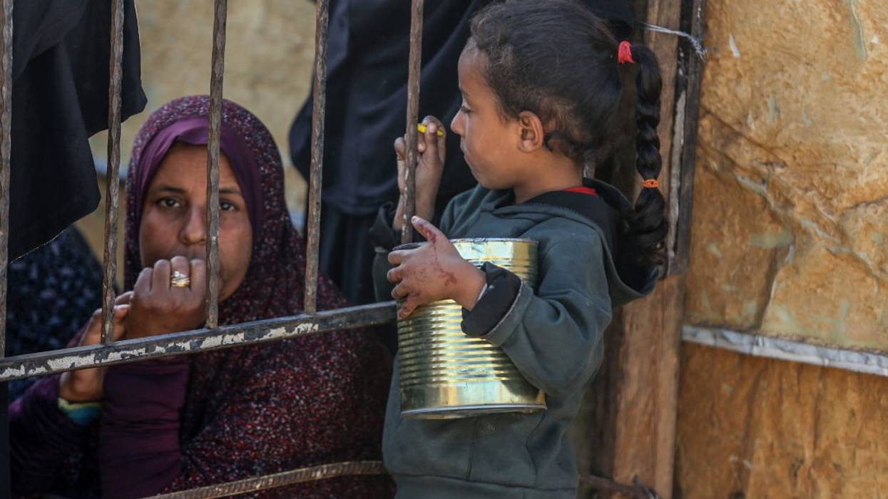 Food distributed to Palestinians in Gaza under Israeli attacks