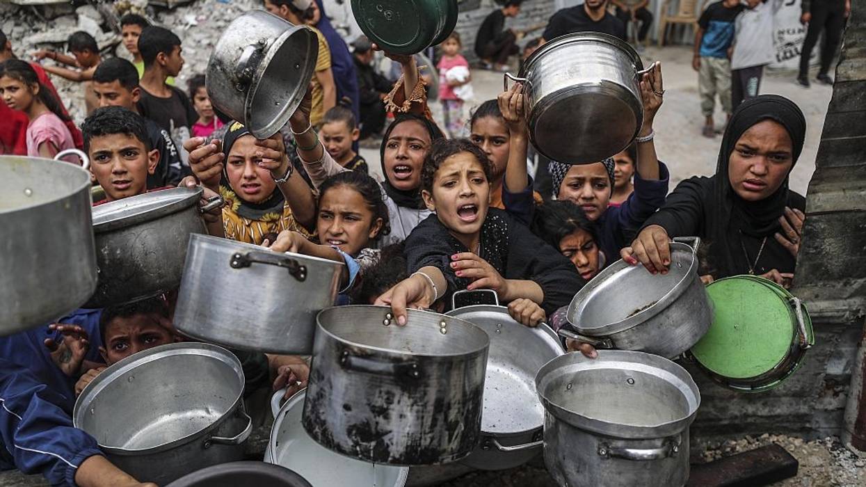 Food distributed to Palestinians in Gaza under Israeli attacks