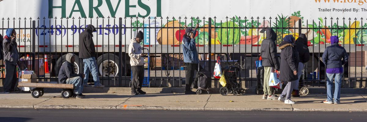 Food Distribution at Detroit Food Pantry