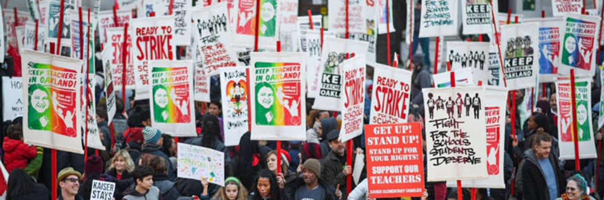 Arts Organizing Lifts Oakland Teachers Strike