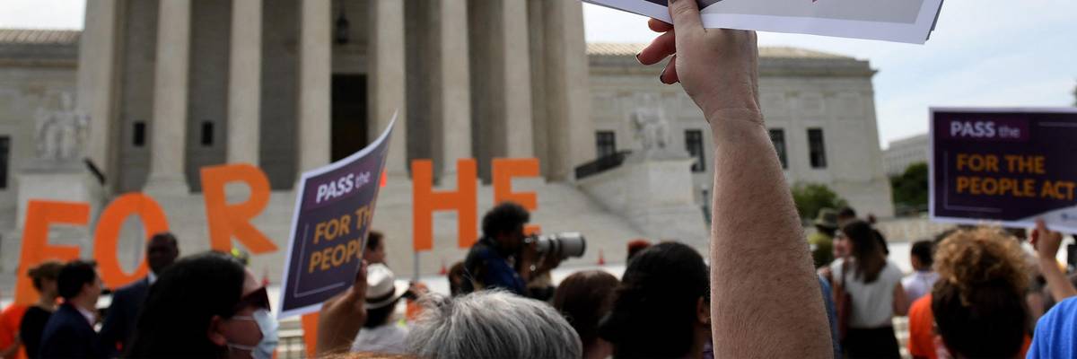 For the People Act rally