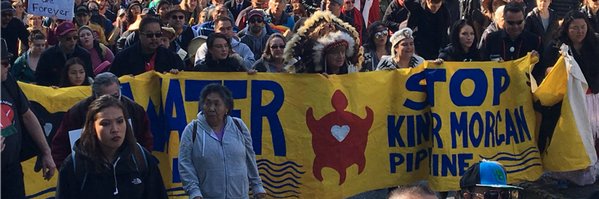 #ProtectTheInlet: Massive Protest in BC as Thousands March to Stop Kinder Morgan Pipeline