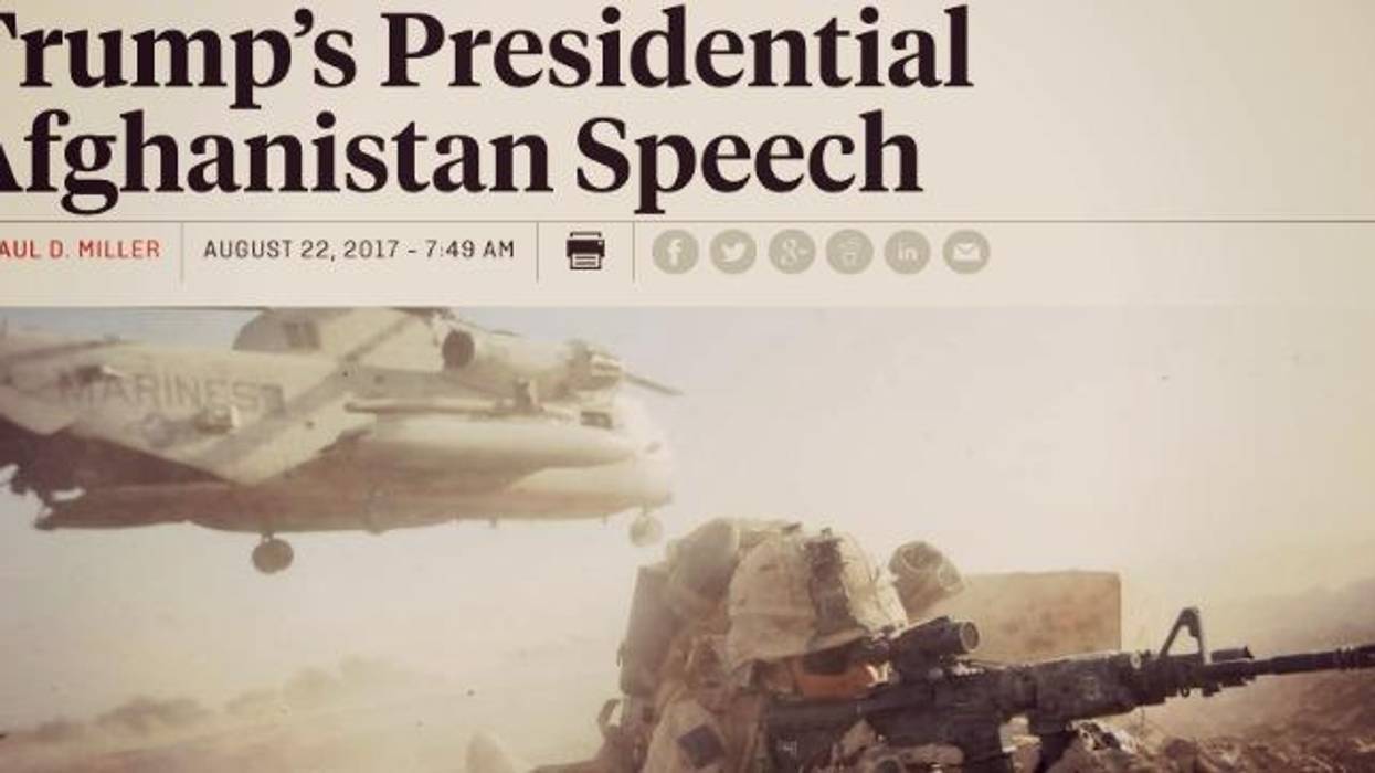 Trump 'Presidential' Again--for Ramping Up War in Afghanistan