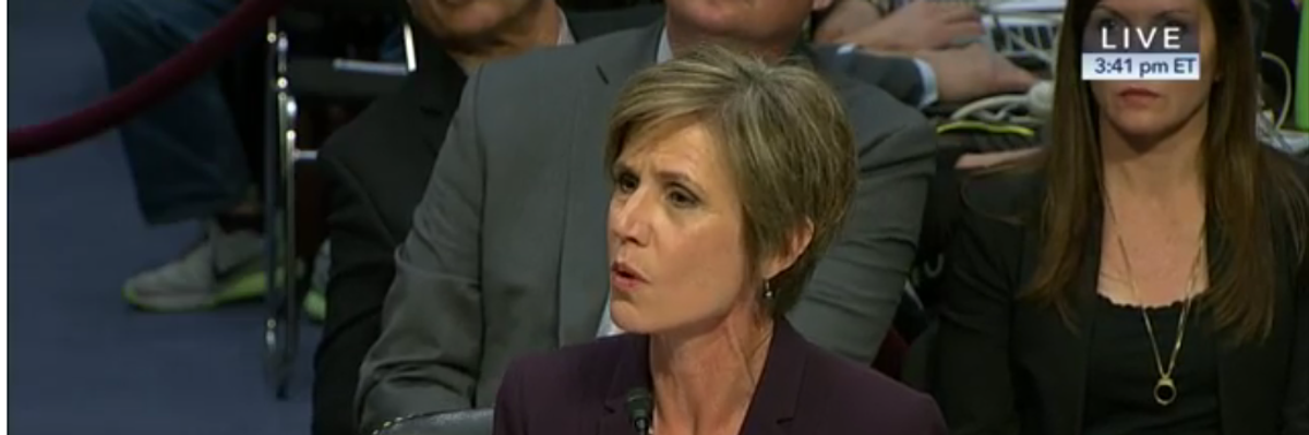 Yates Confirms She Told White House Gen. Flynn Was 'Compromised' on Russia