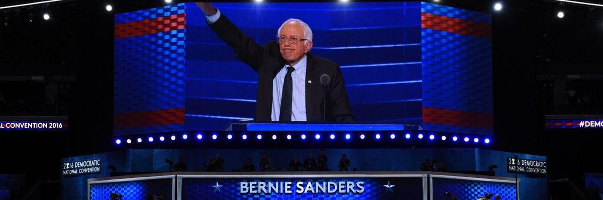 At the Democratic Convention, Round One to the Progressives