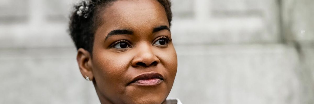 Former healthcare worker and community organizer India Walton, the Democratic mayoral candidate in Buffalo, NY