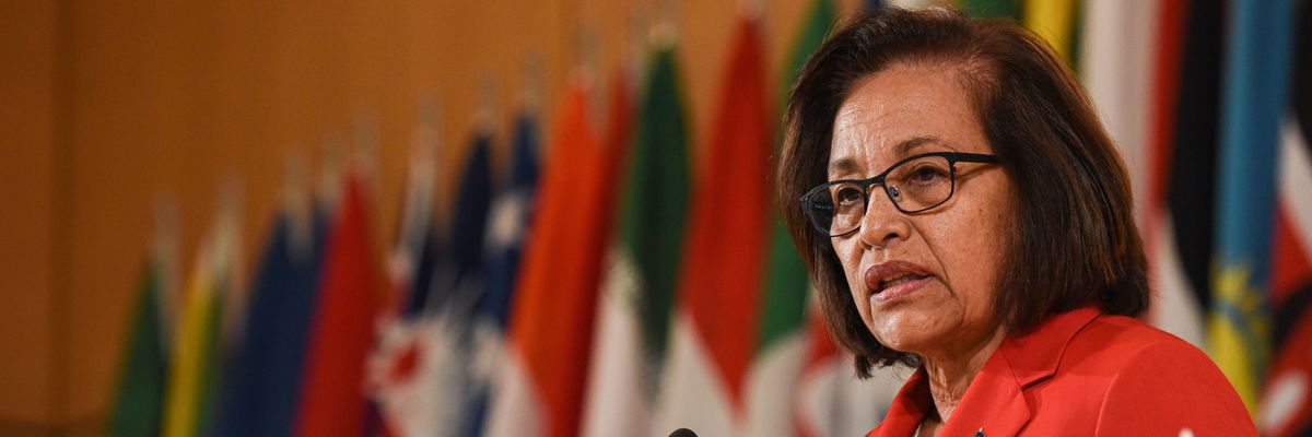 Former Marshallese President Hilda Heine