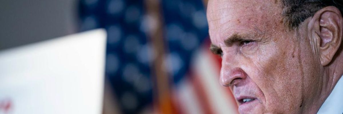 Former New York City Mayor Rudy Giuliani