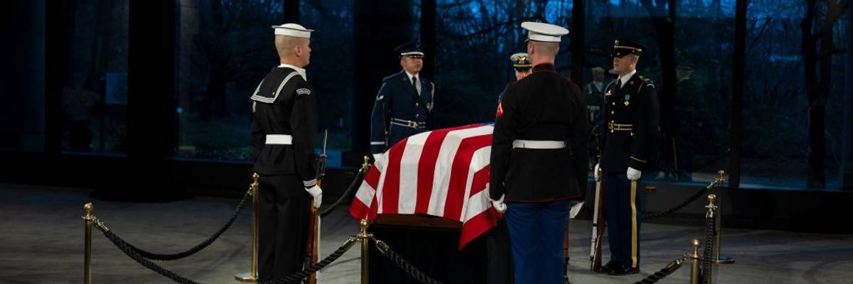 Former President Jimmy Carter Lies In Repose At Carter Center In Atlanta