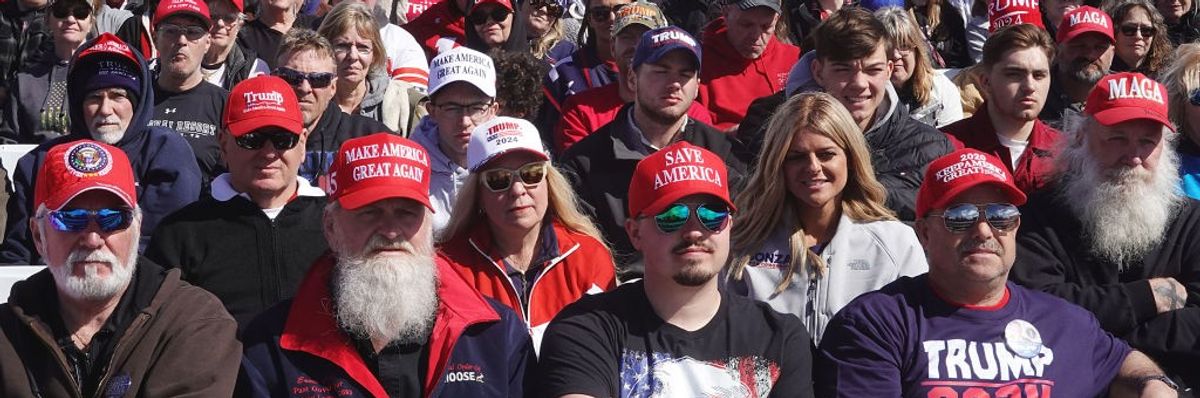 Former President Trump Holds A Campaign Rally In Ohio