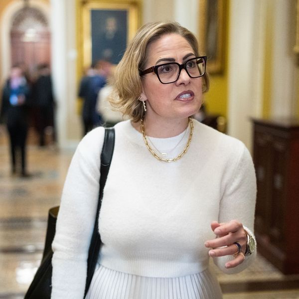 Former Sen. Kyrsten Sinema...