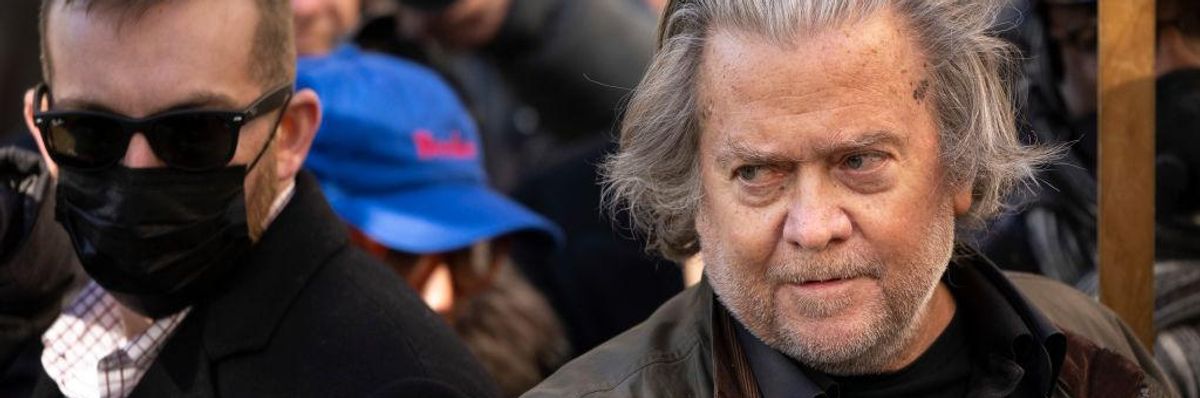 Former Trump Administration White House advisor Steve Bannon