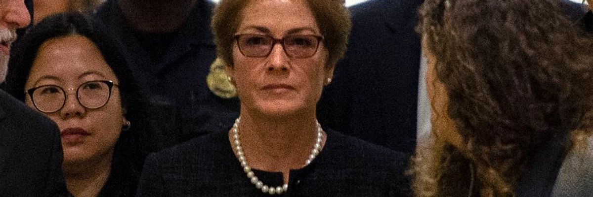 'All the Way Up to POTUS': Ousted Ambassador to Ukraine Names Trump in Testimony Over Smear Campaign Led by Giuliani