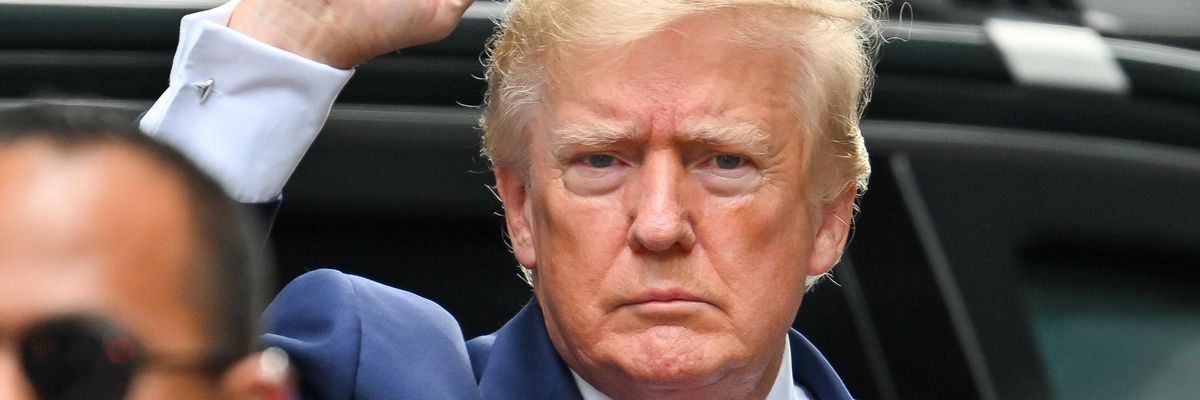 Former U.S. President Donald Trump leaves Trump Tower on August 10, 2022 in New York City.