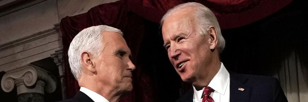 To Joe Biden, Trump's Potential Successor Mike Pence "Is a Decent Guy"