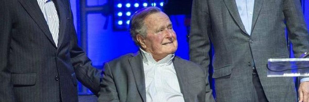 Media Make Excuses for Bush Sr.'s 'Cop-a-Feel' Assaults