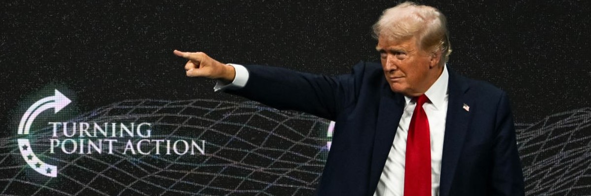 Former US President and 2024 Republican presidential candidate Donald Trump