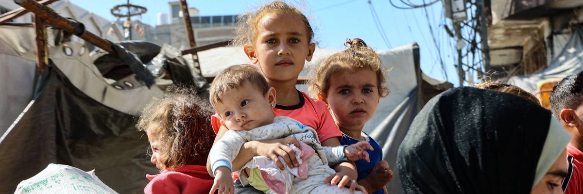 Four children in northern Gaza.