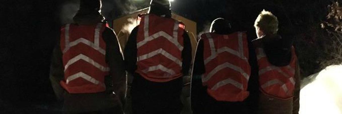 Blocking Trains and Removing Coal, Climate Activists Fight to Close One of New England's Largest Power Plants