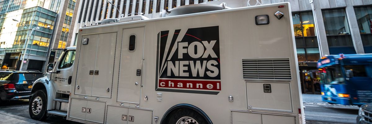 Fox News Channel Truck parked on a New York street.