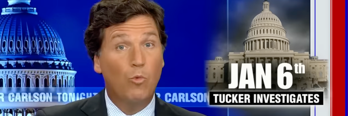 Fox News host Tucker Carlson airs January 6 footage