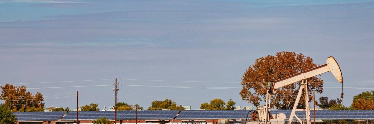 Fracking equipment near school