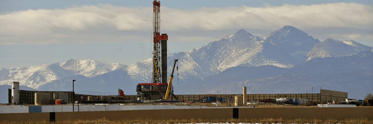 Fracking operations along the Front Range of Colorado.