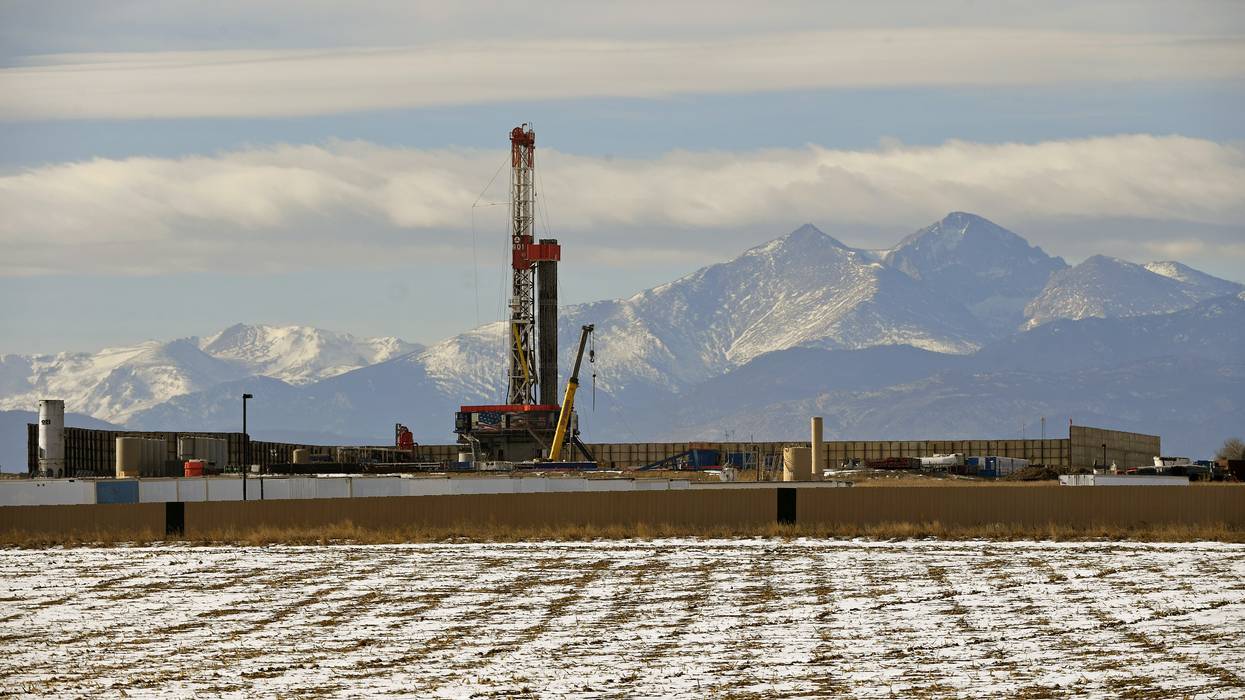 Fracking operations along the Front Range of Colorado.