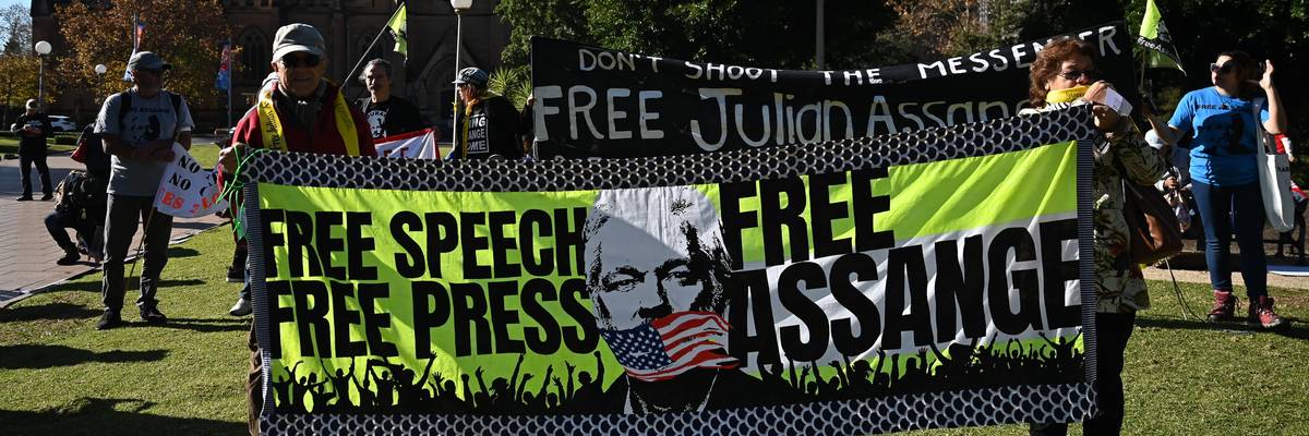 Free Assange rally in Sydney