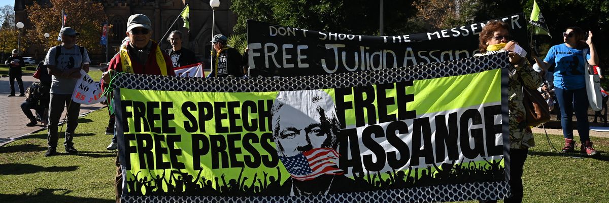 Free Assange rally in Sydney