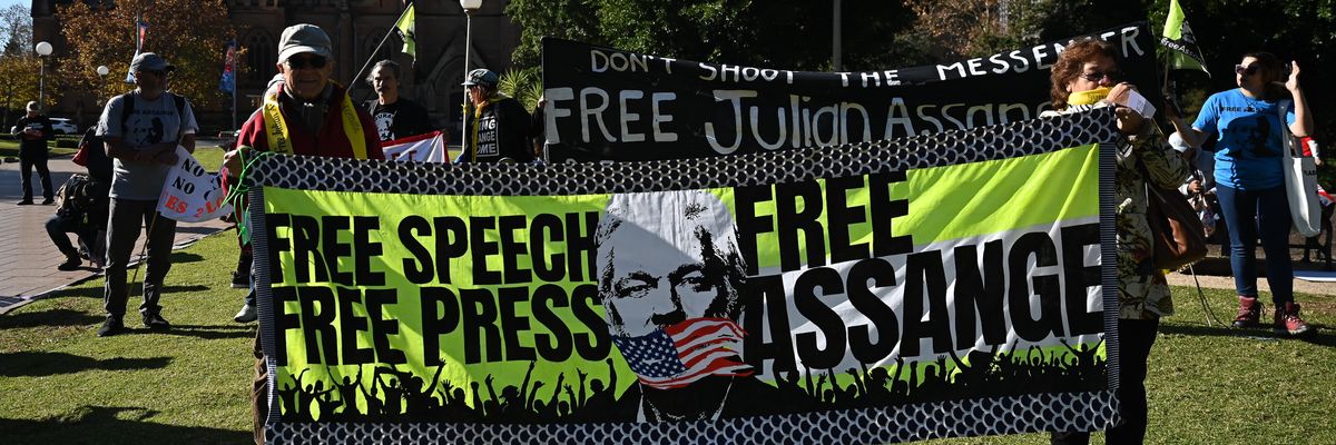 Free Assange rally in Sydney