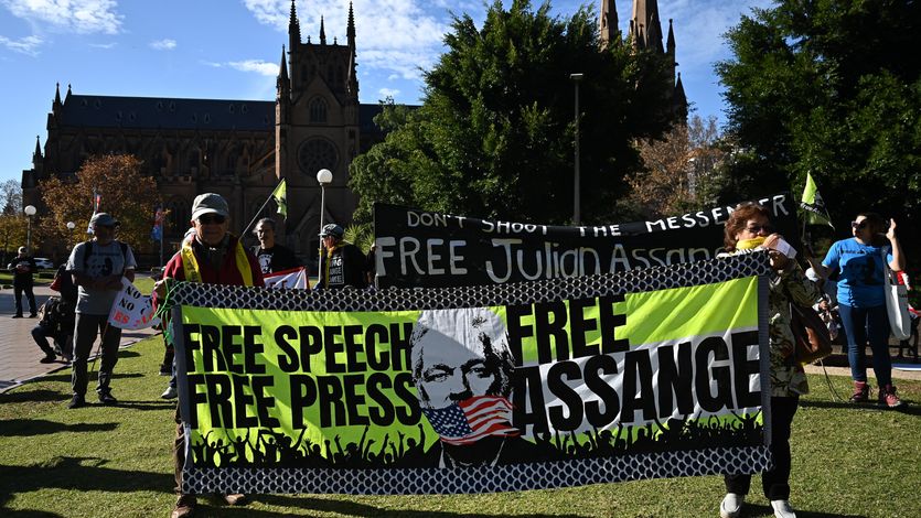 Free Assange rally in Sydney