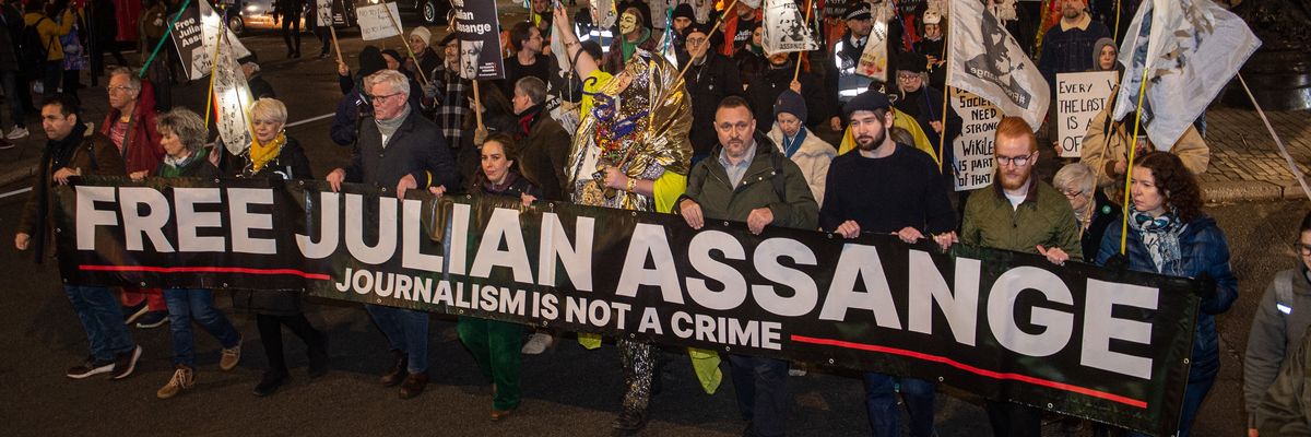 Free Julian Assange rally