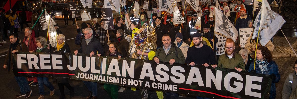free Julian Assange rally
