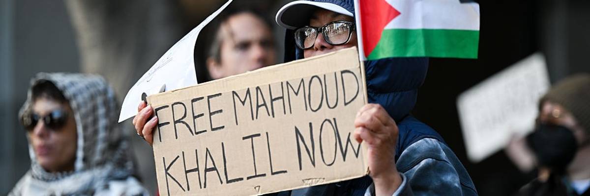 "Free Mahmoud Khalil Now"