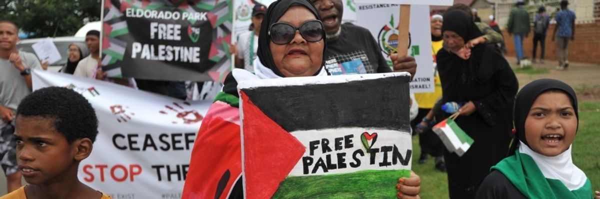 Free Palestine March In Eldorado Park In South Africa